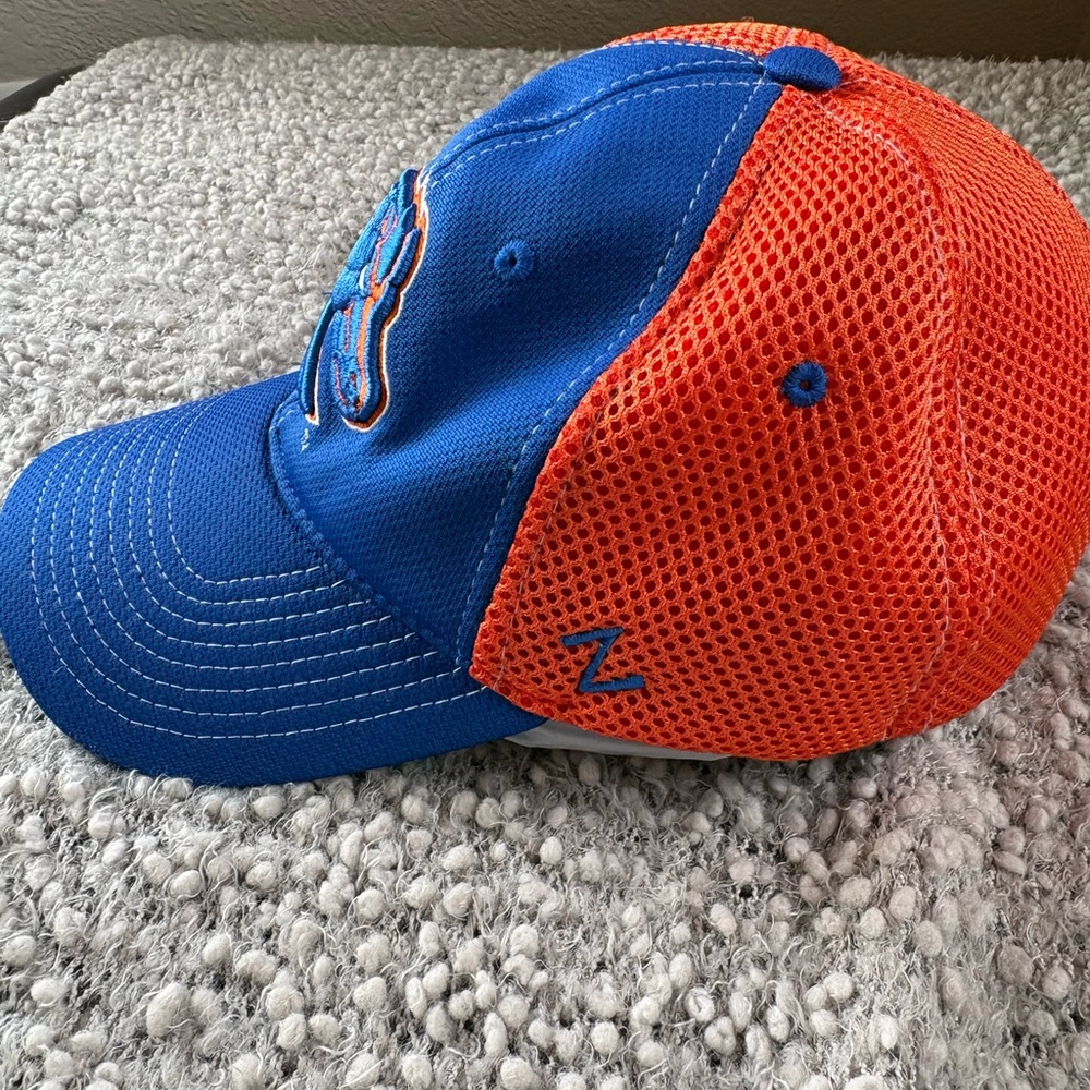 Zephyr Blue and Orange Cap - Picture 3 of 5